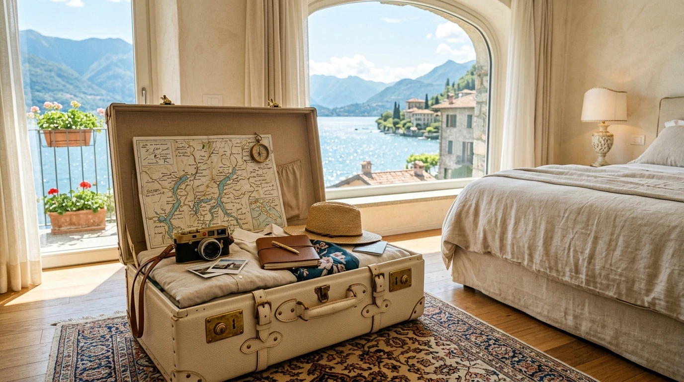 Viaggio di nozze, valigie e destinazione