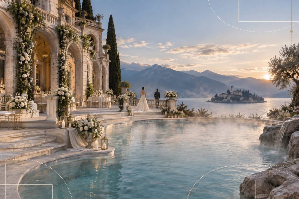 Illustration éditoriale du sujet : Bagni di Pisa: matrimonio alle terme, prezzi e recensioni