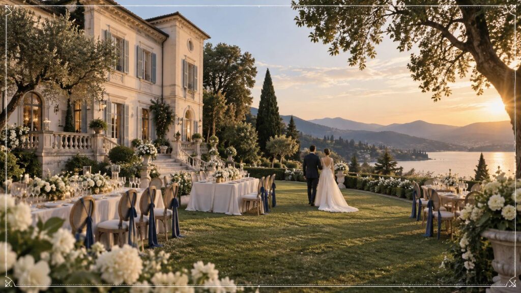 Illustration éditoriale du sujet : Villa Caproni: matrimonio, prezzi e recensioni della location