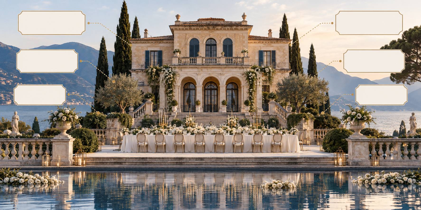 Illustration éditoriale du sujet : Villa Tasca Palermo: prezzi matrimonio e cosa includono