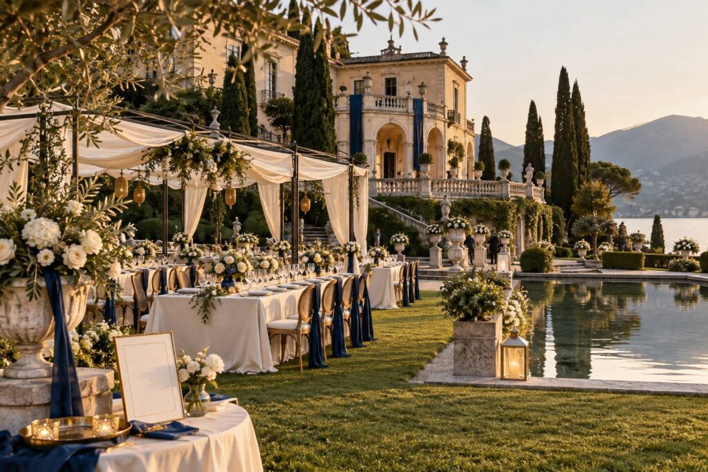 Illustration éditoriale du sujet : Villa Tasca Palermo: prezzi matrimonio e cosa includono